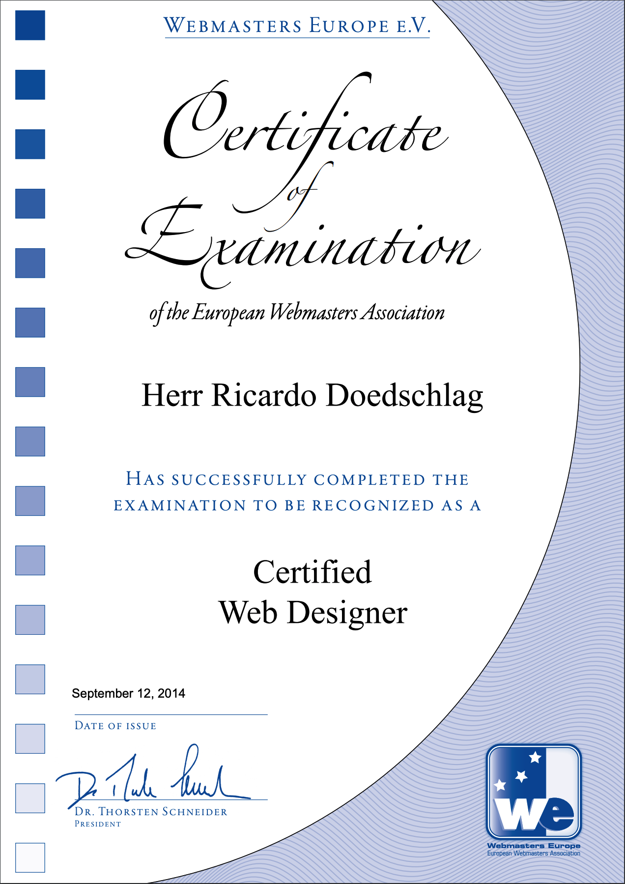 certifed webdesigner