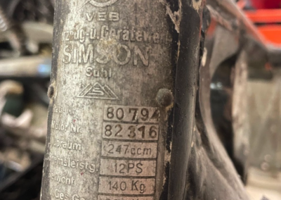 awo 425 1956 touren typenschild